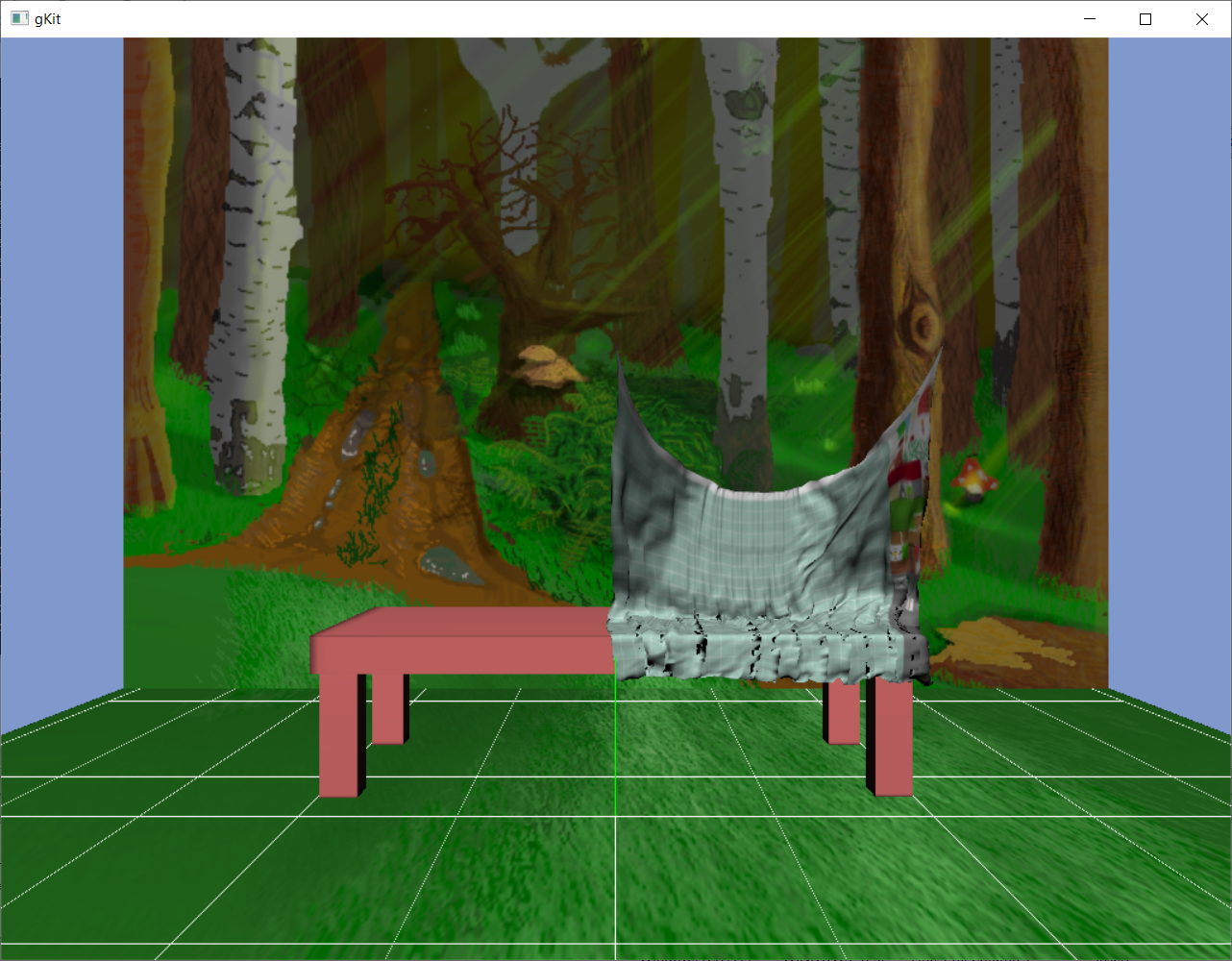 Collision tissu / table